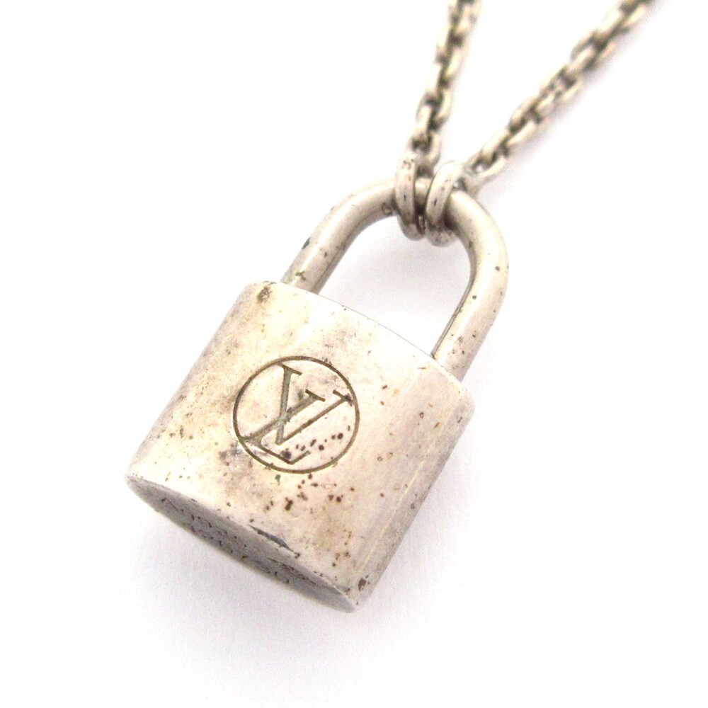 Louis Vuitton Pandantif Lockit Necklace Q93559 Silver